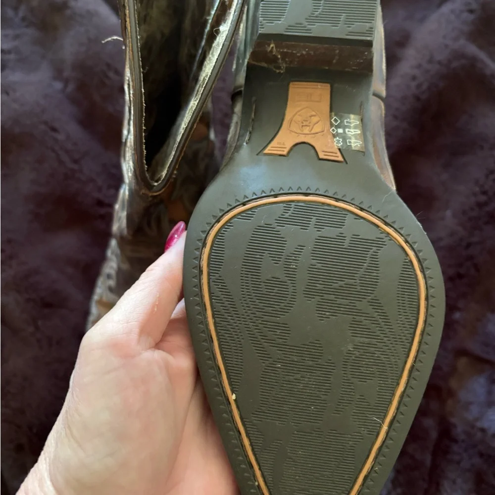 Ariat Women's Heeled Boots - Brown and Tan - Picture 3 of 3